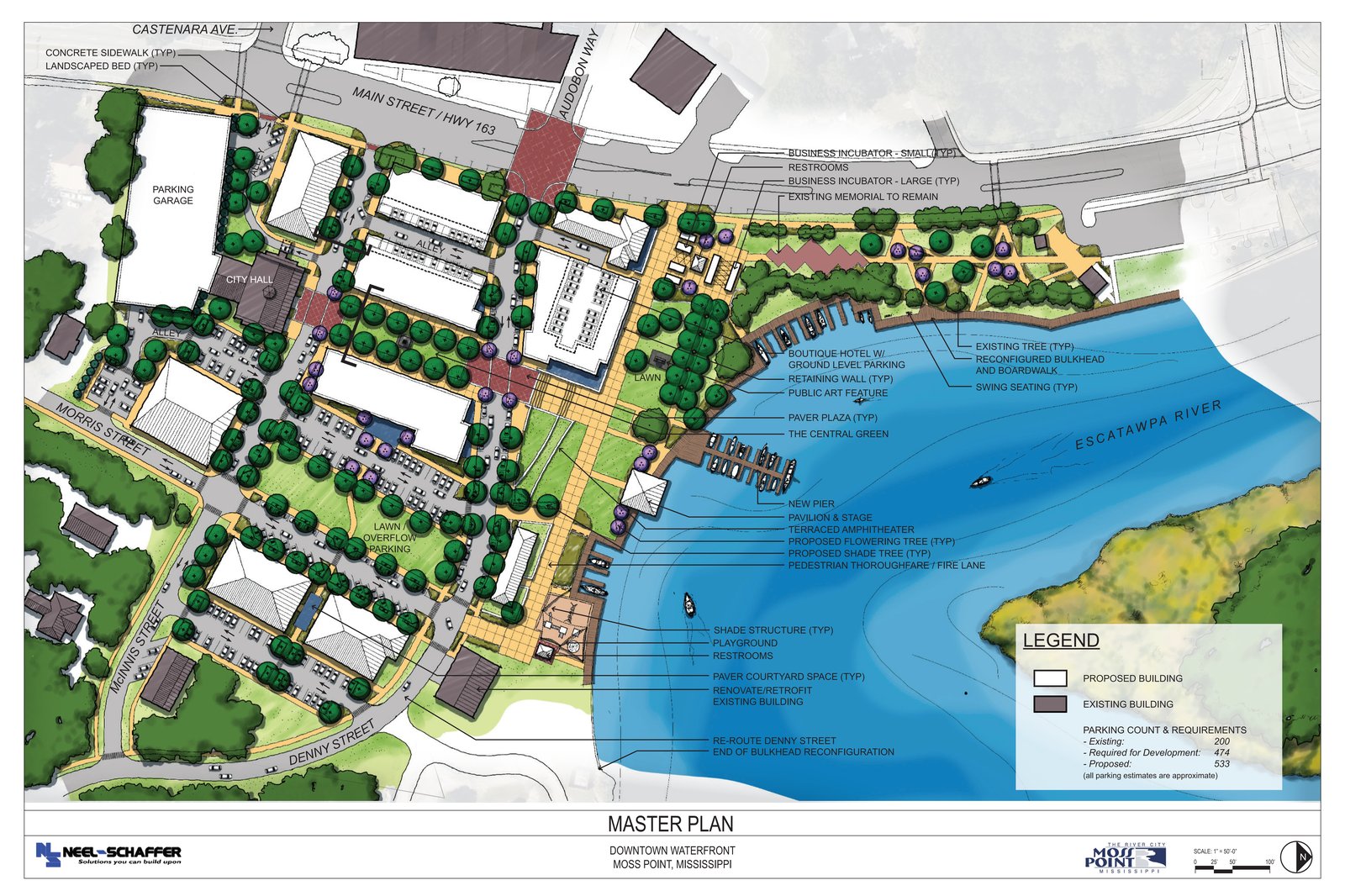 Downtown Waterfront final master plan, City of Moss Point