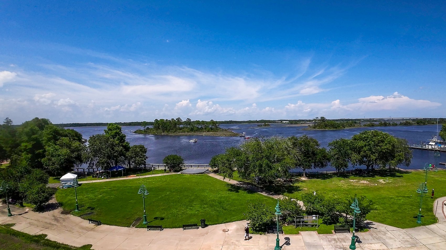 The Escatawpa riverfront park in downtown Moss Point