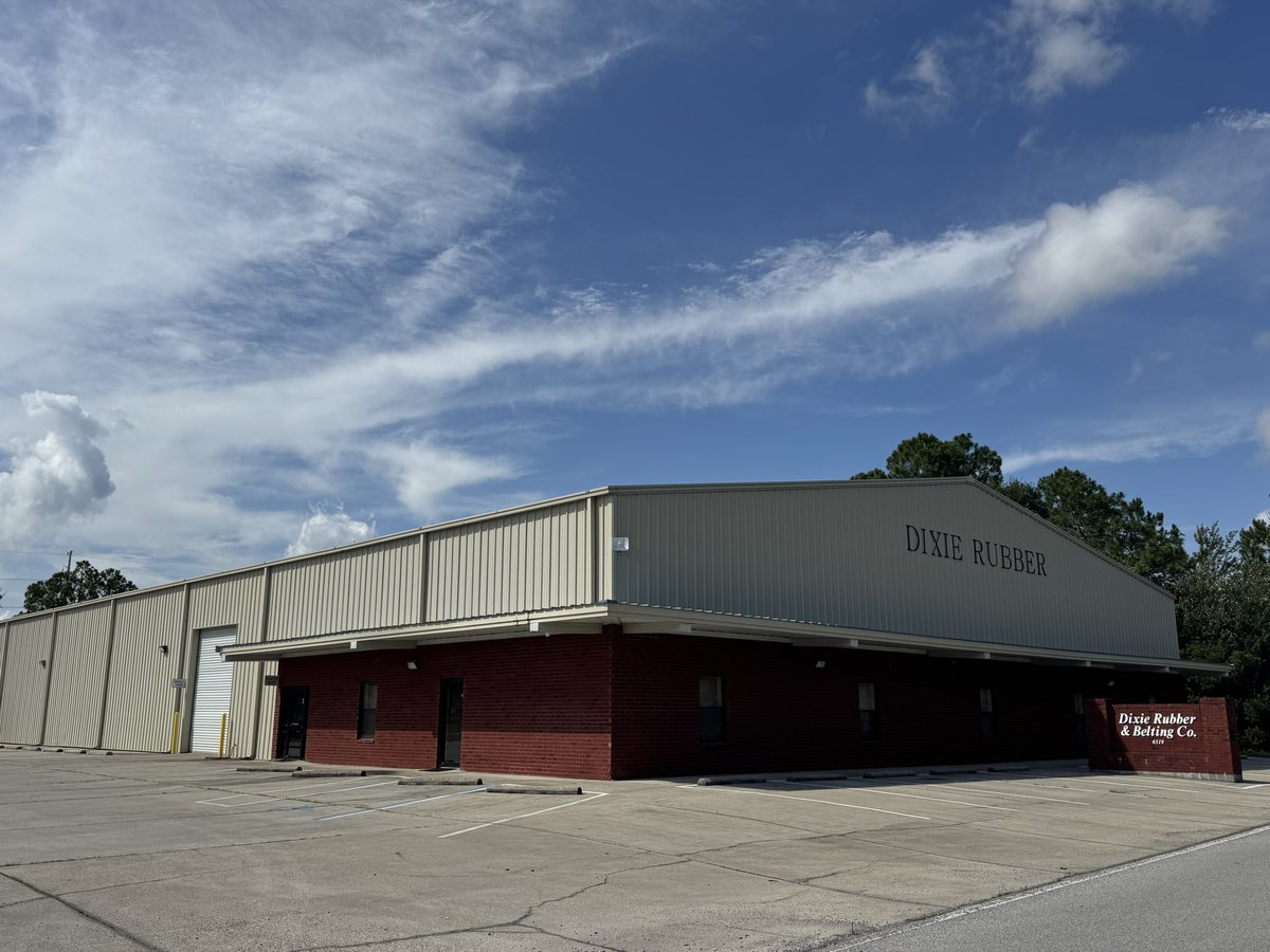 Dixie Rubber and Belting building on the Highway 90 corridor in Moss Point