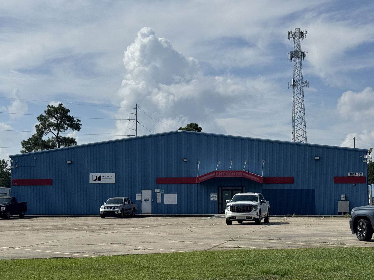 Ingalls Shipbuilding facility on the corridor in Moss Point