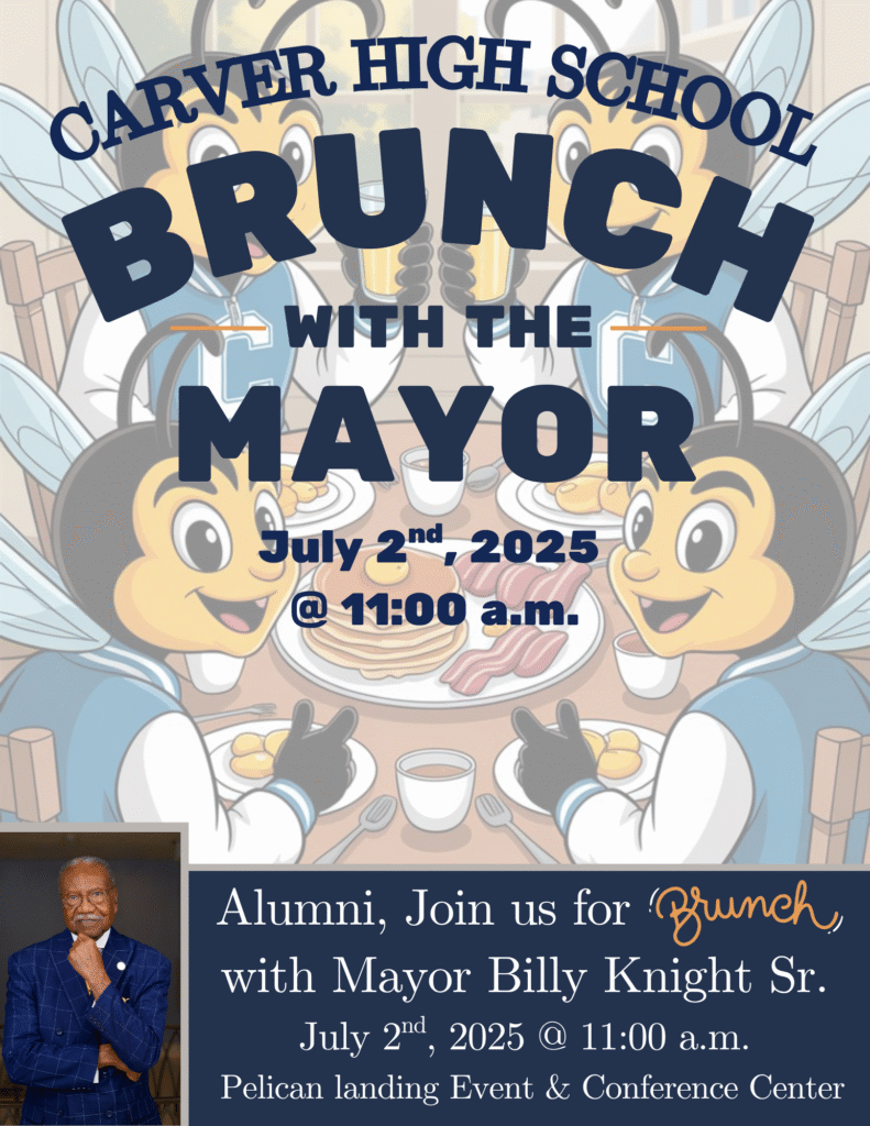 Carver High Alumni Brunch Set for July 2 with Mayor Billy Knight Sr.